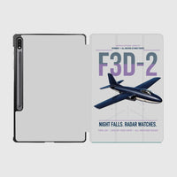 Thumbnail for F3D-2 Skyknight design on light gray samsung tablet tablet case