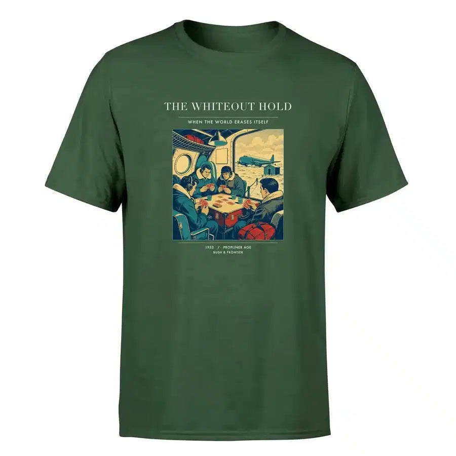 VINTAGE G4359 - The Whiteout Hold - Premium T-Shirt design on darkgreen premium t shirt