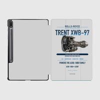 Thumbnail for TRENT XWB-97 design on light gray samsung tablet tablet case