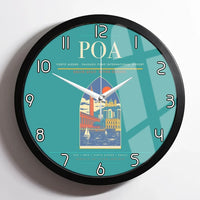 Thumbnail for Porto Alegre - Salgado Filho International Airport POA Wall-Clock Framed - Turquoise