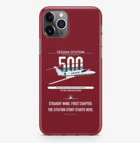 Thumbnail for Cessna Citation 500 - Citation I design on dark red magsafe iphone case, for iPhone Pro Max
