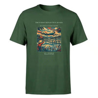 Thumbnail for VINTAGE G4497 - The Paddy Reflection Roads - Premium T-Shirt design on darkgreen premium t shirt