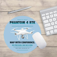 Thumbnail for DJI Phantom 4 RTK design on light blue round mouse pad