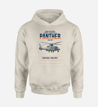 Thumbnail for Airbus Helicopters AS565 MBe Panther design on khaki double-side hoodie, single-side print