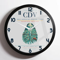 Thumbnail for Merle K. (Mudhole) Smith Airport (CDV) design on light gray framed wall clock