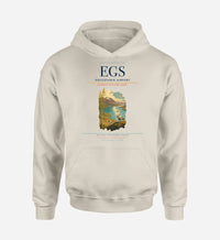 Thumbnail for Egilsstaðir Airport (EGS) design on khaki hoodie single-side print