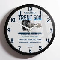 Thumbnail for TRENT 500 design on light gray framed wall clock