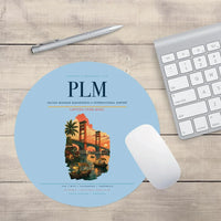 Thumbnail for Sultan Mahmud Badaruddin II International Airport (PLM) design on light blue round mouse pad