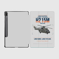 Thumbnail for Airbus H215M design on light gray samsung tablet tablet case