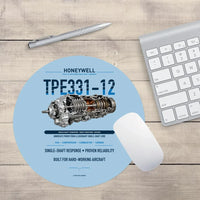 Thumbnail for TPE331-12 design on light blue round mouse pad