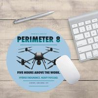 Thumbnail for Skyfront Perimeter 8 design on light blue round mouse pad