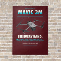 Thumbnail for DJI Mavic 3 Multispectral vertical canvas print - no frame - dark red background