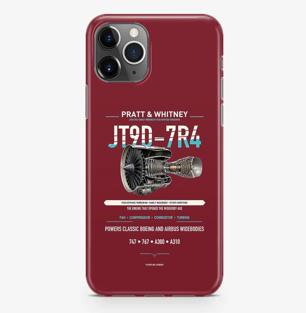 JT9D-7R4 Case ProMax design on dark red iphone case promax