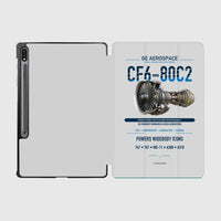 Thumbnail for CF6-80C2 design on light gray samsung tablet tablet case