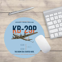 Thumbnail for KB-29P SUPERFORTRESS design on light blue round mouse pad