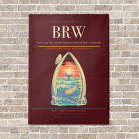 Thumbnail for Wiley Post–Will Rogers Memorial Airport BRW — Utqiagvik vertical canvas print - no frame - dark red background