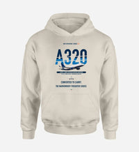 Thumbnail for Airbus A320P2F design on khaki hoodie single side