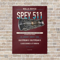 Thumbnail for SPEY 511 vertical canvas print - no frame - dark red background