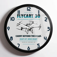 Thumbnail for DJI FlyCart 30 design on light gray framed wall clock