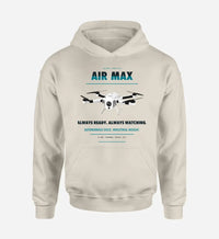Thumbnail for Percepto Air Max design on khaki hoodie single side
