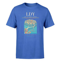 Thumbnail for City of Derry Airport (LDY) T-Shirt single-side front print in Blue | city-of-derry-airport-ldy-double-side-t-shirt