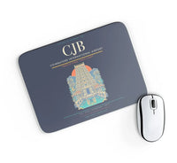 Thumbnail for Coimbatore International Airport CJB Mouse-Pad Rectangle - Navy Blue
