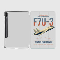 Thumbnail for F7U-3 Cutlass design on light gray samsung tablet tablet case