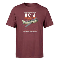 Thumbnail for Fairey Gannet AS.4 design on dark red t-shirt, single-side print