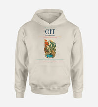 Thumbnail for Oita Airport (OIT) design on khaki hoodie single-side print