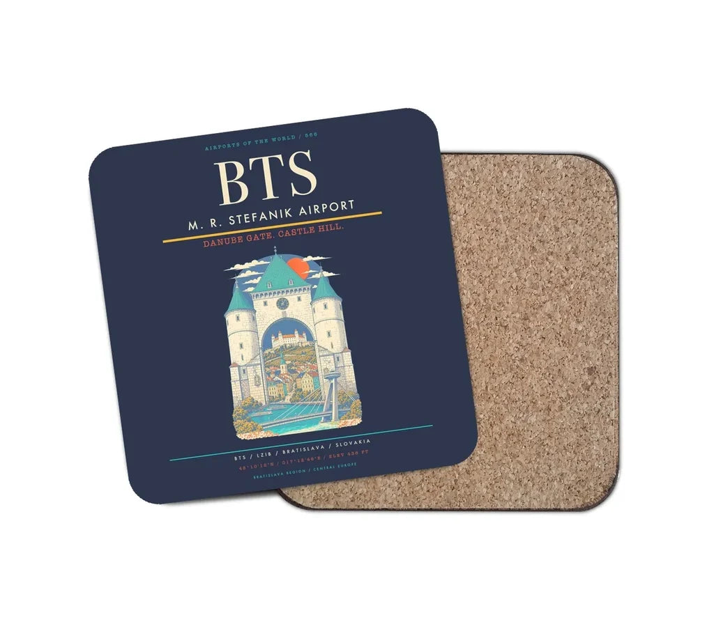 M. R. Stefanik Airport BTS Coaster 1-Piece - Navy Blue