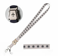 Thumbnail for In Thrust We Trust seat belt lanyard - light gray