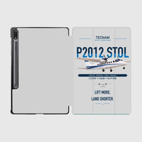 Thumbnail for Tecnam P2012 STOL design on light gray samsung tablet tablet case