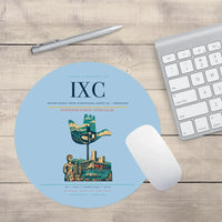 Thumbnail for Shaheed Bhagat Singh International Airport (IXC) design on light blue round mouse pad