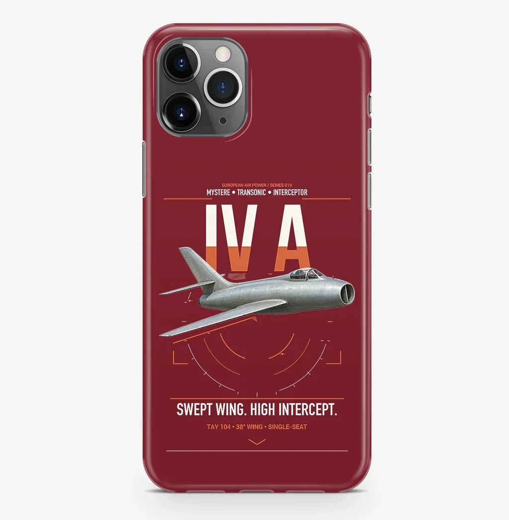 Dassault Mystère IV A design on dark red magsafe iphone case, for iPhone Pro Max