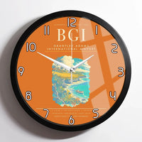 Thumbnail for Grantley Adams International Airport BGI Wall-Clock Framed - Orange