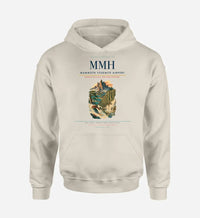 Thumbnail for Mammoth Yosemite Airport (MMH) design on khaki hoodie single-side print
