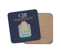 Thumbnail for Coimbatore International Airport CJB Coaster 1-Piece - Navy Blue