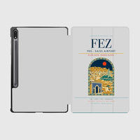 Thumbnail for Fes (FEZ) design on light gray samsung tablet tablet case