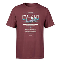 Thumbnail for Convair CV-440 Metropolitan design on dark red single side