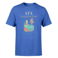 Thumbnail for Henry E. Rohlsen Airport (STX) T-Shirt single-side front print in Blue | henry-e-rohlsen-airport-stx-double-side-t-shirt
