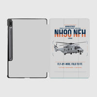 Thumbnail for NHIndustries NH90 NFH Caïman design on light gray samsung tablet tablet case