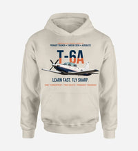 Thumbnail for T-6A TEXAN II design on khaki hoodie single side