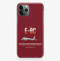Thumbnail for E-8C Joint STARS design on dark red magsafe iphone case, for iPhone Pro Max