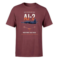 Thumbnail for AJ-2 Savage Tanker design on dark red double-side t-shirt, single-side print