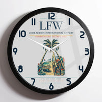 Thumbnail for Lome-Tokoin International Airport (LFW) design on light gray framed wall clock