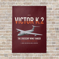 Thumbnail for Handley Page Victor K.2 vertical canvas print - no frame - dark red background
