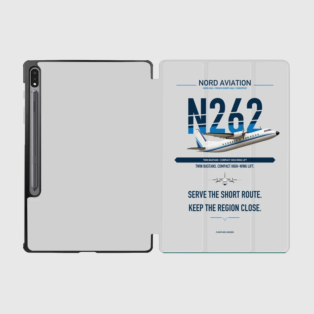 Nord 262A design on light gray samsung tablet tablet case