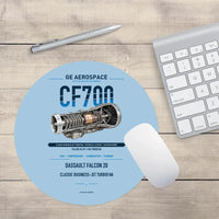 Thumbnail for CF700 design on light blue round mouse pad
