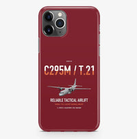 Thumbnail for Airbus C295M T.21 design on dark red magsafe iphone case, for iPhone Pro Max