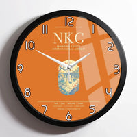 Thumbnail for Nanjing Lukou International Airport NKG Wall-Clock Framed - Orange